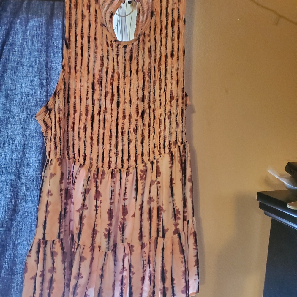 Torrid Pink and Black Striped Dress